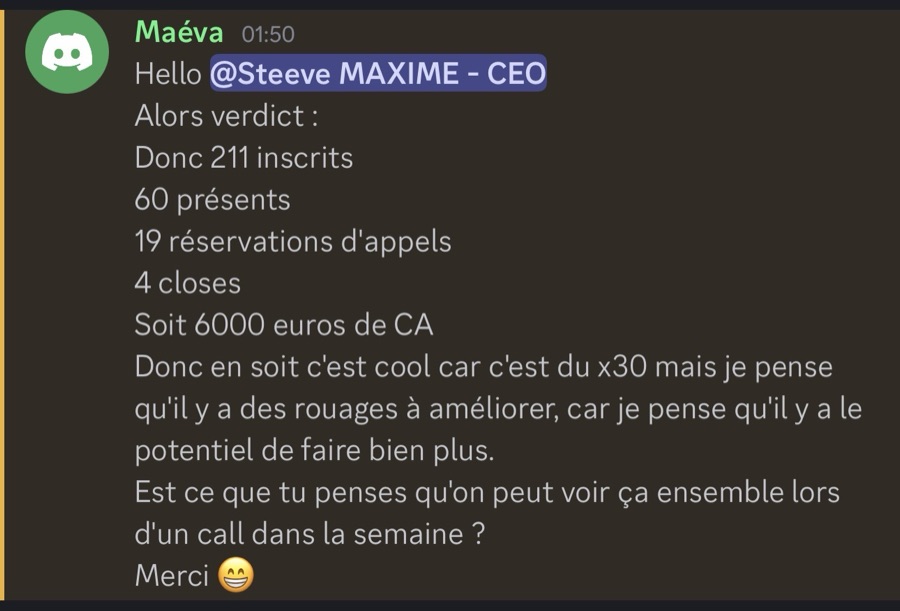 Capture — Maéva